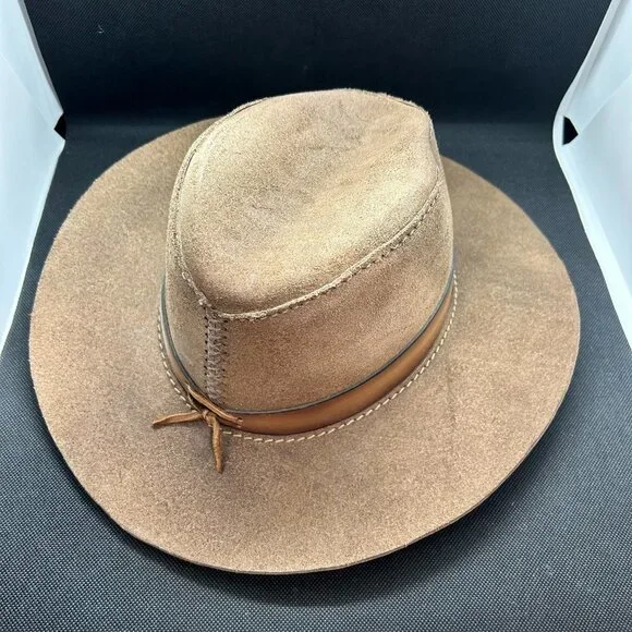 Men's Head'nHome Adventurer suede leather cowboy hat Size M/L